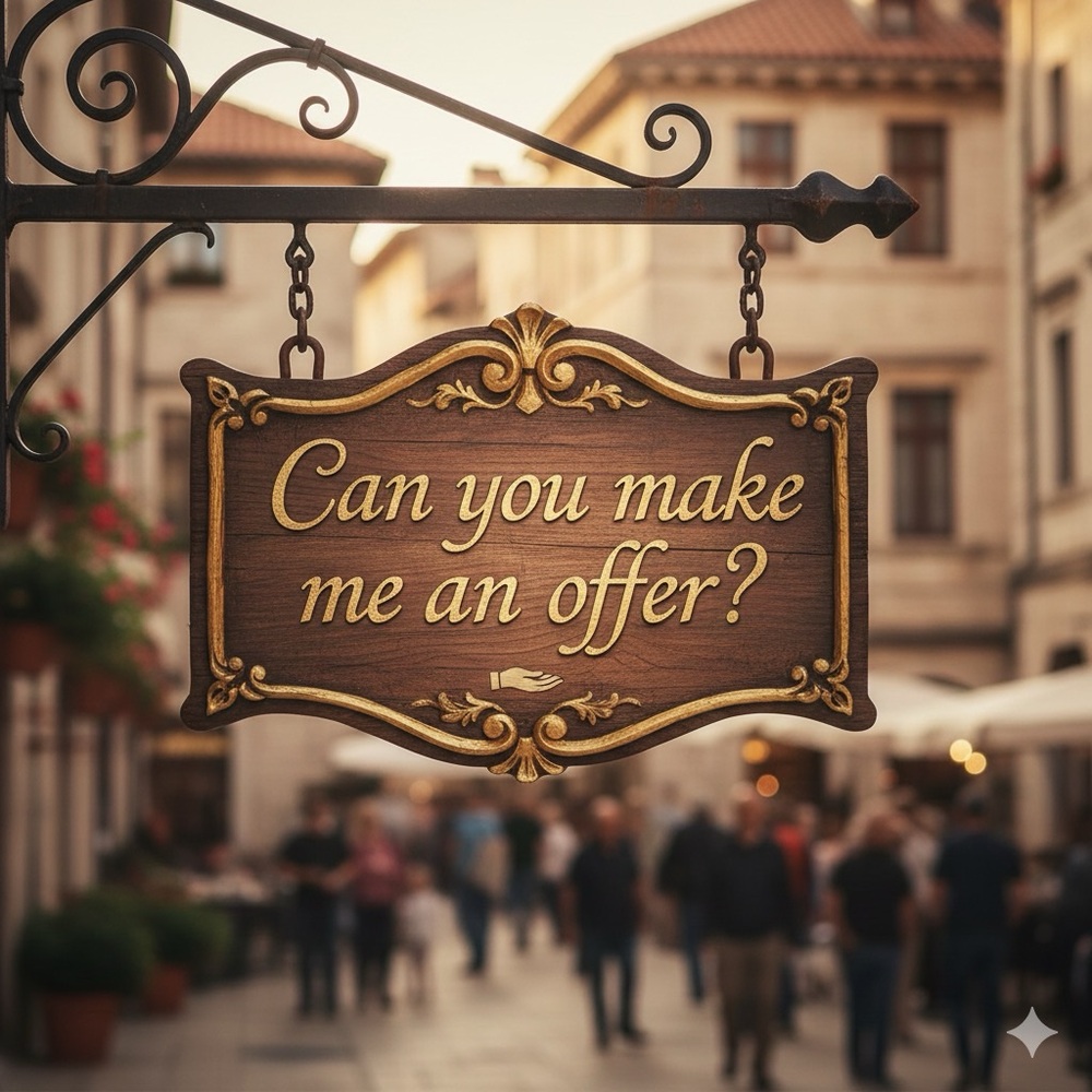 Decorative Wooden Sign with Gold Accents